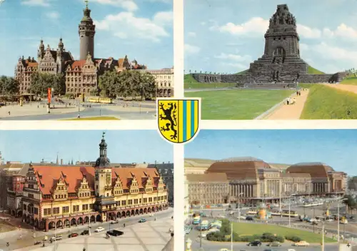 Leipzig Mehrbildkarte ngl 185.187