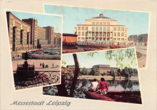 Leipzig Mehrbildkarte ngl 185.158
