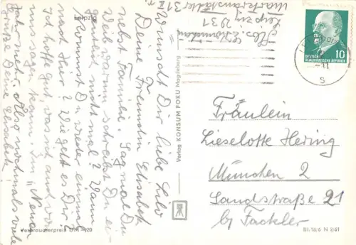 Leipzig Rathaus Weihnachtsgrüße gl 185.177