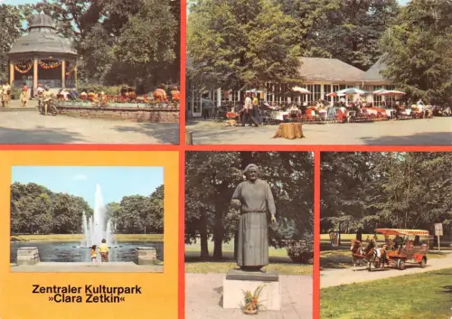 Leipzig Kulturpark "Clara Zetkin" Mehrbildkarte ngl 185.205
