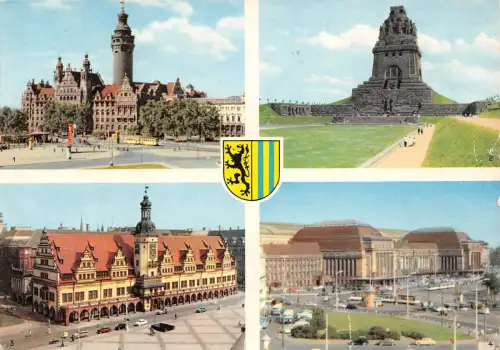 Leipzig Mehrbildkarte gl1963 185.192