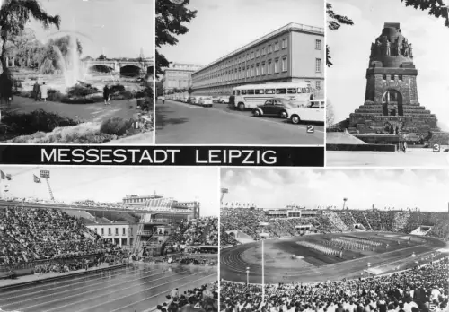 Leipzig Mehrbildkarte gl1982 185.191