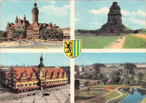 Leipzig Mehrbildkarte gl1964 185.199