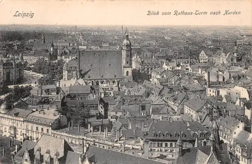 Leipzig Blick vom Rathausturm gl 185.263