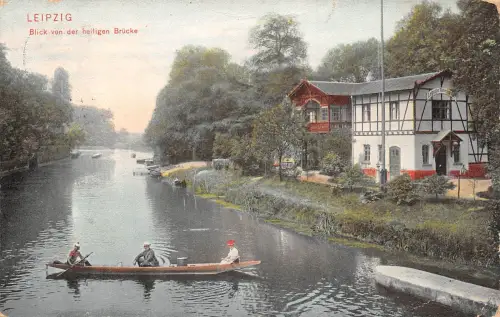 Leipzig Blick von der heiligen Brücke gl1906 185.247