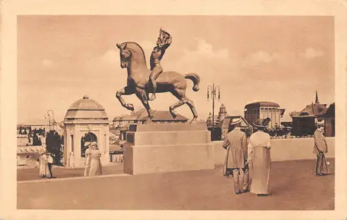 Leipzig Baufachausstellung 1913 Reiterstandbild ngl 185.256