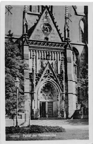 Leipzig Portal der Thomaskirche gl1954 185.304