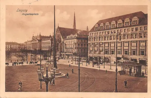 Leipzig Augustusplatz feldpgl1914 185.368