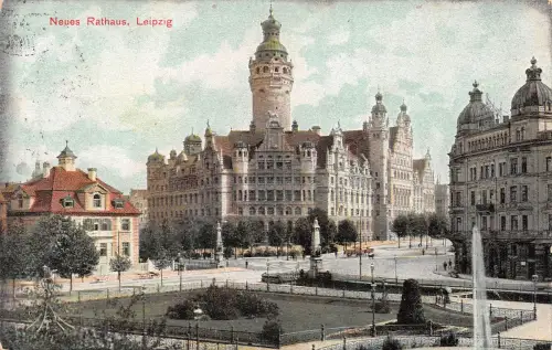 Leipzig Neues Rathaus gl1913 185.395