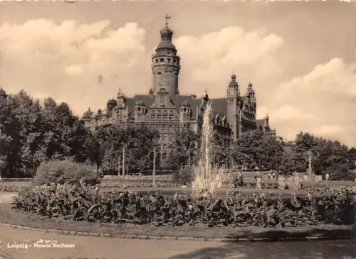 Leipzig Neues Rathaus mit Rathaus-Ring gl1962 185.408
