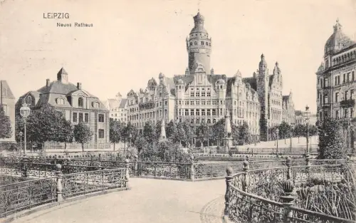Leipzig Neues Rathaus gl1914 185.414