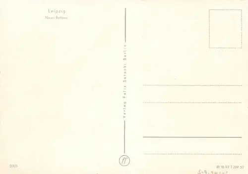 Leipzig Neues Rathaus ngl 185.421