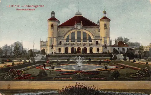 Leipzig Palmengarten Gesellschaftshaus gl1908 185.431