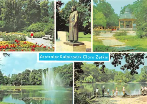Leipzig Kulturpark "Clara Zetkin" Mehrbildkarte ngl 185.429
