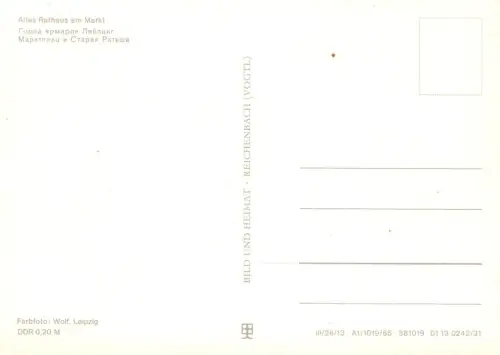 Leipzig Altes Rathaus am Markt ngl 185.461