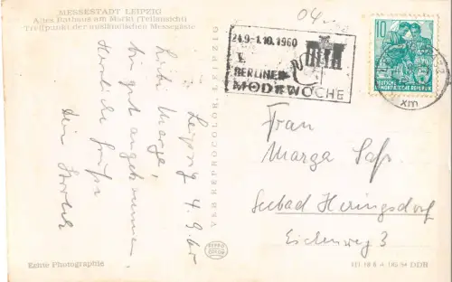 Leipzig Altes Rathaus am Markt gl1960 185.458