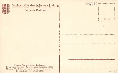 Leipzig Altes Rathaus Großer Saal ngl 185.459