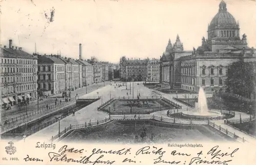 Leipzig Reichsgerichtsplatz gl1904 185.481