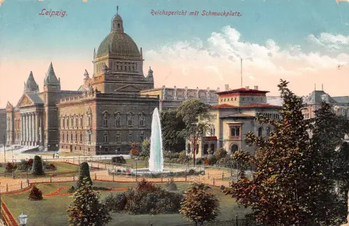 Leipzig Reichsgericht mit Schmuckplatz ngl 185.497