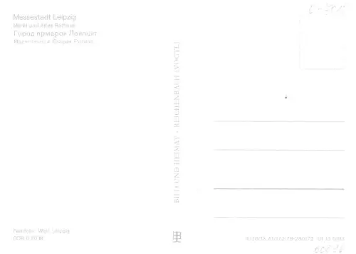 Leipzig Markt und Altes Rathaus ngl 185.469