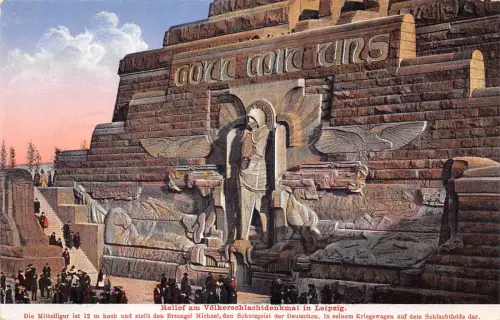 Leipzig Relief am Völkerschlachtdenkmal ngl 185.561