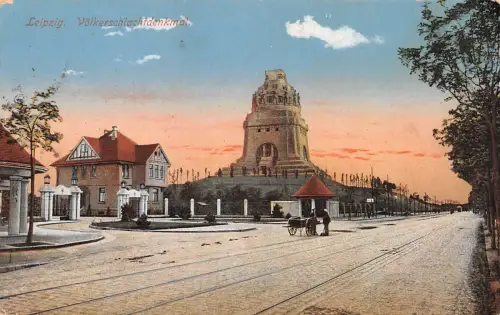 Leipzig Völkerschlachtdenkmal feldpgl1915 185.546