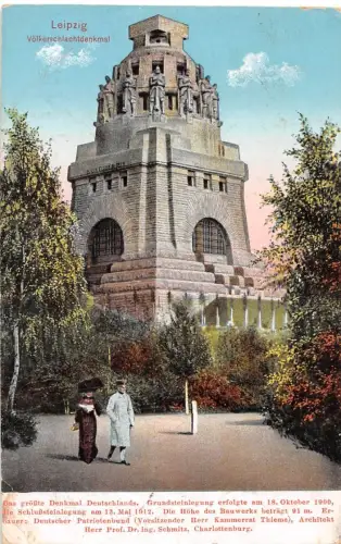 Leipzig Völkerschlachtdenkmal feldpgl1915 185.577
