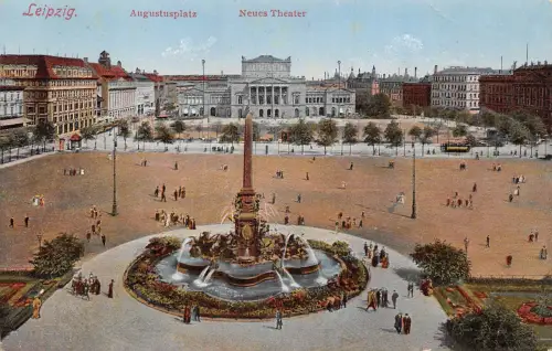 Leipzig Augustusplatz Neues Theater gl1925 185.627
