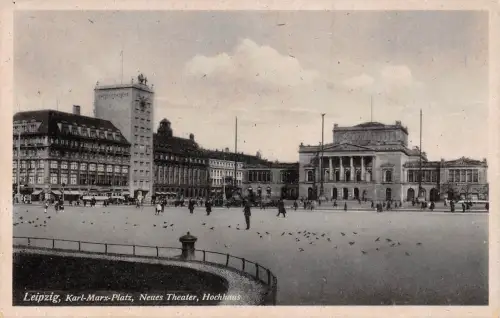 Leipzig Karl-Marx-Platz Neues Theater Hochhaus ngl 185.634