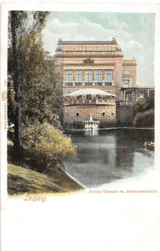 Leipzig Neues Theater mit Schwanenteich ngl 185.656