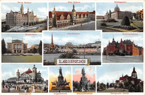 Leipzig Mehrbildkarte gl1934 185.658
