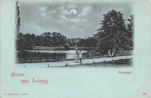 Leipzig Rosenthal Mondscheinkarte gl1898 185.659