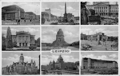 Leipzig Mehrbildkarte gl1933 185.669