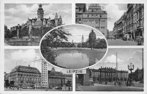 Leipzig Mehrbildkarte gl1932 185.674
