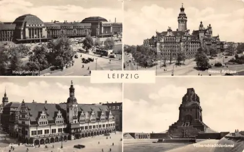 Leipzig Mehrbildkarte gl1956 185.675