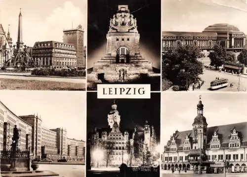 Leipzig Mehrbildkarte gl1959 185.679