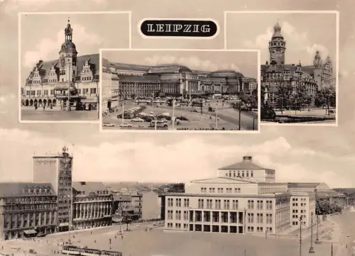 Leipzig Mehrbildkarte gl1963 185.682