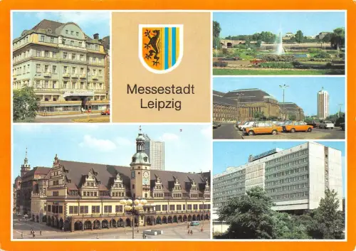 Leipzig Mehrbildkarte gl1988 185.689