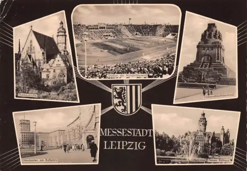 Leipzig Mehrbildkarte gl1985 185.681