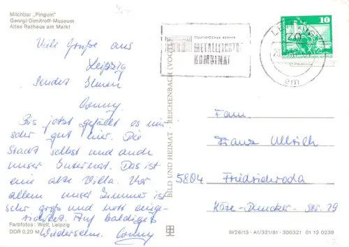 Leipzig Mehrbildkarte gl1981 185.684