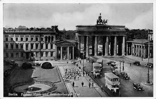 Berlin Pariser Platz und Brandenburger Tor gl1938 185.781