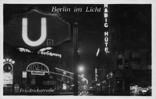 Berlin Friedrichstraße bei Nacht gl1932 185.837