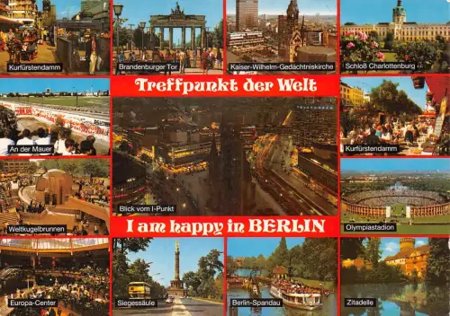 Berlin Mehrbildkarte gl1986 185.958