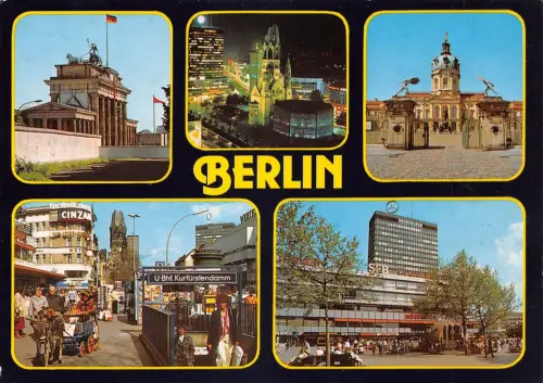 Berlin Mehrbildkarte gl1987 185.975
