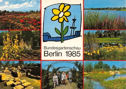 Berlin Bundesgartenschau 1985 Mehrbildkarte ngl 185.956