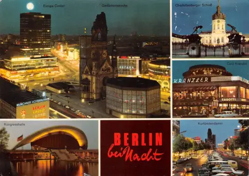 Berlin Mehrbildkarte gl1989 186.000