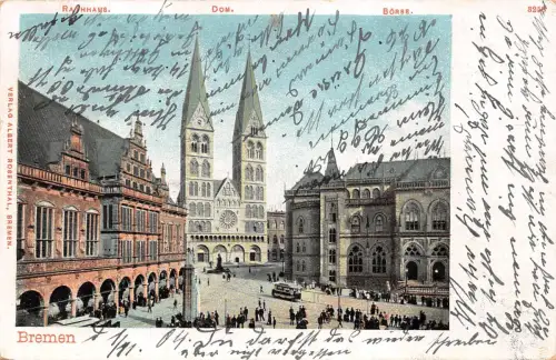 Bremen Rathaus Dom Börse gl1904 186.186