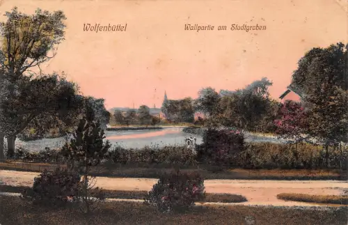 Wolfenbüttel Wallpartie am Stadtgraben gl1910 186.200