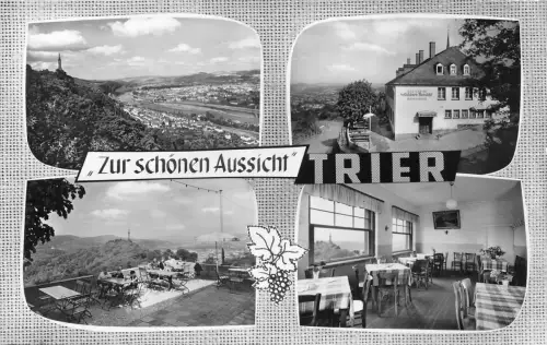 Trier Gaststätte "Zur schönen Aussicht" Mehrbildkarte ngl 186.216