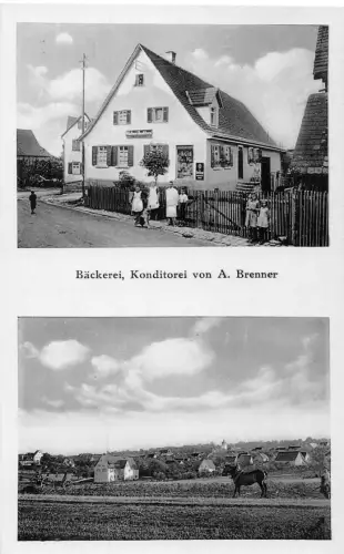 Leinfelden/Württemberg, Bäckerei von A. Brenner Mehrbildkarte ngl 186.249